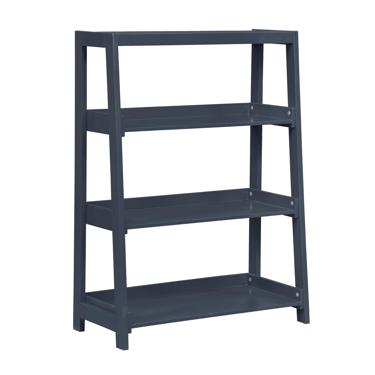 Sloane Navy Blue Bookcase with 3 Fixed Shelves