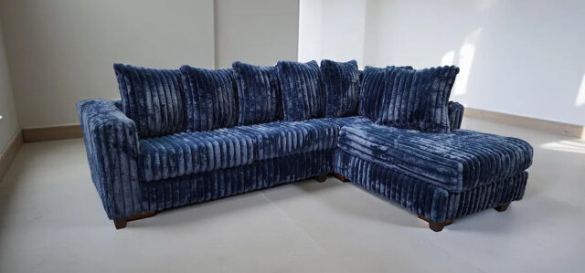 Gia Blue Right Arm Facing (RAF) Sectional