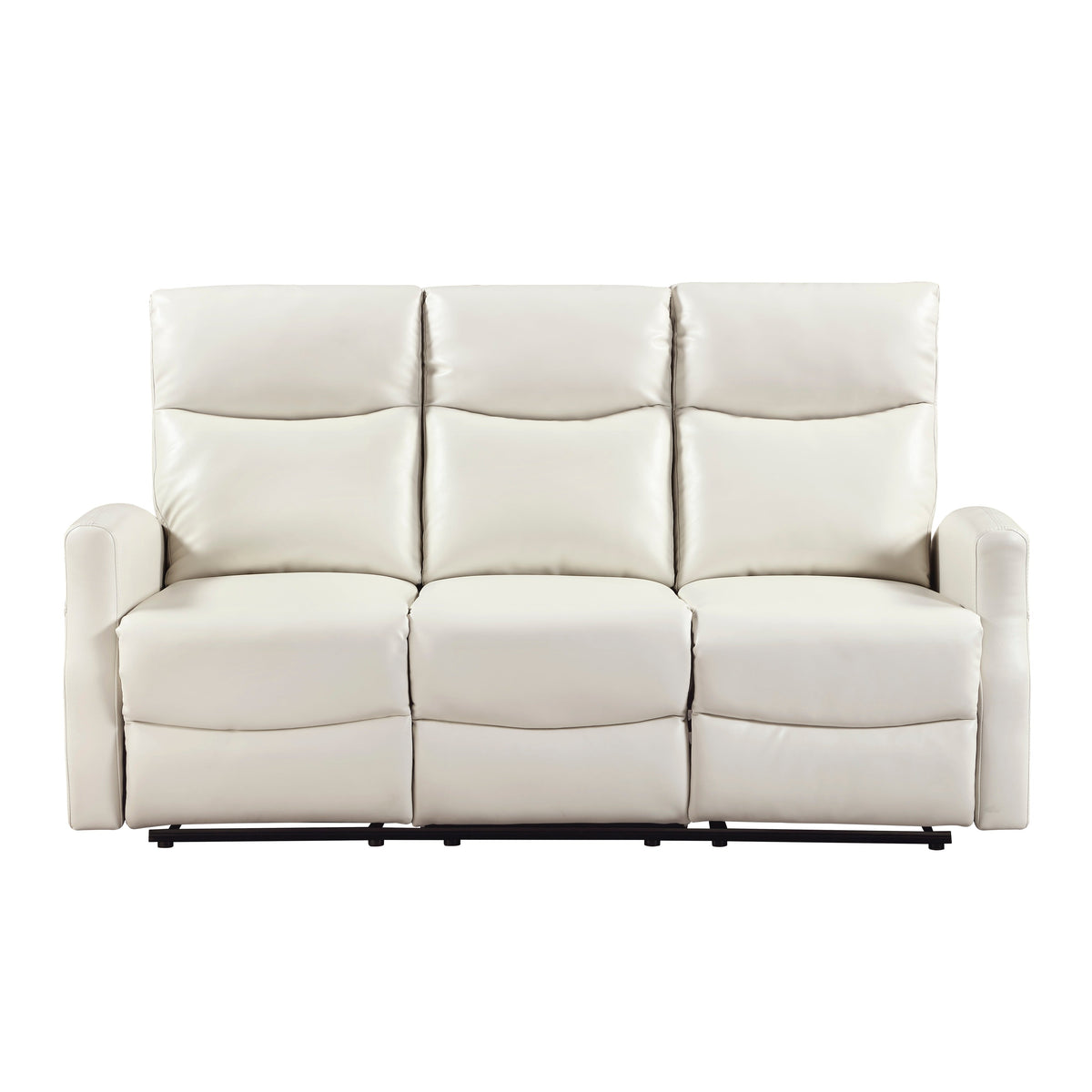 Heisley Beige Double Reclining Sofa