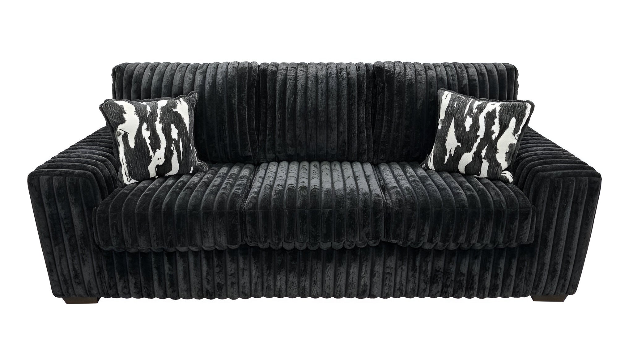 S319 Sofa and Loveseat (Black) - Image 4