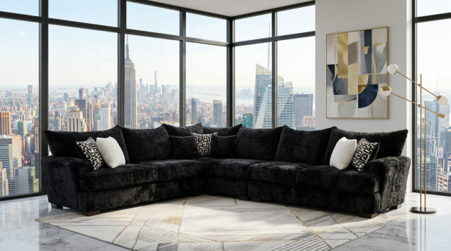 Rizz Black Sectional