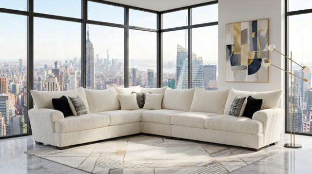 Rizz Ivory Sectional