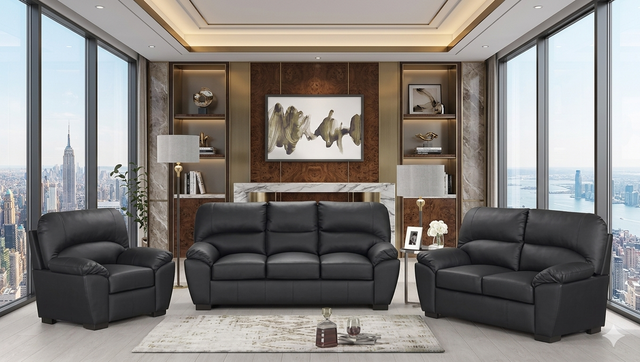 Tiffany Black - 3PC Living Room Set