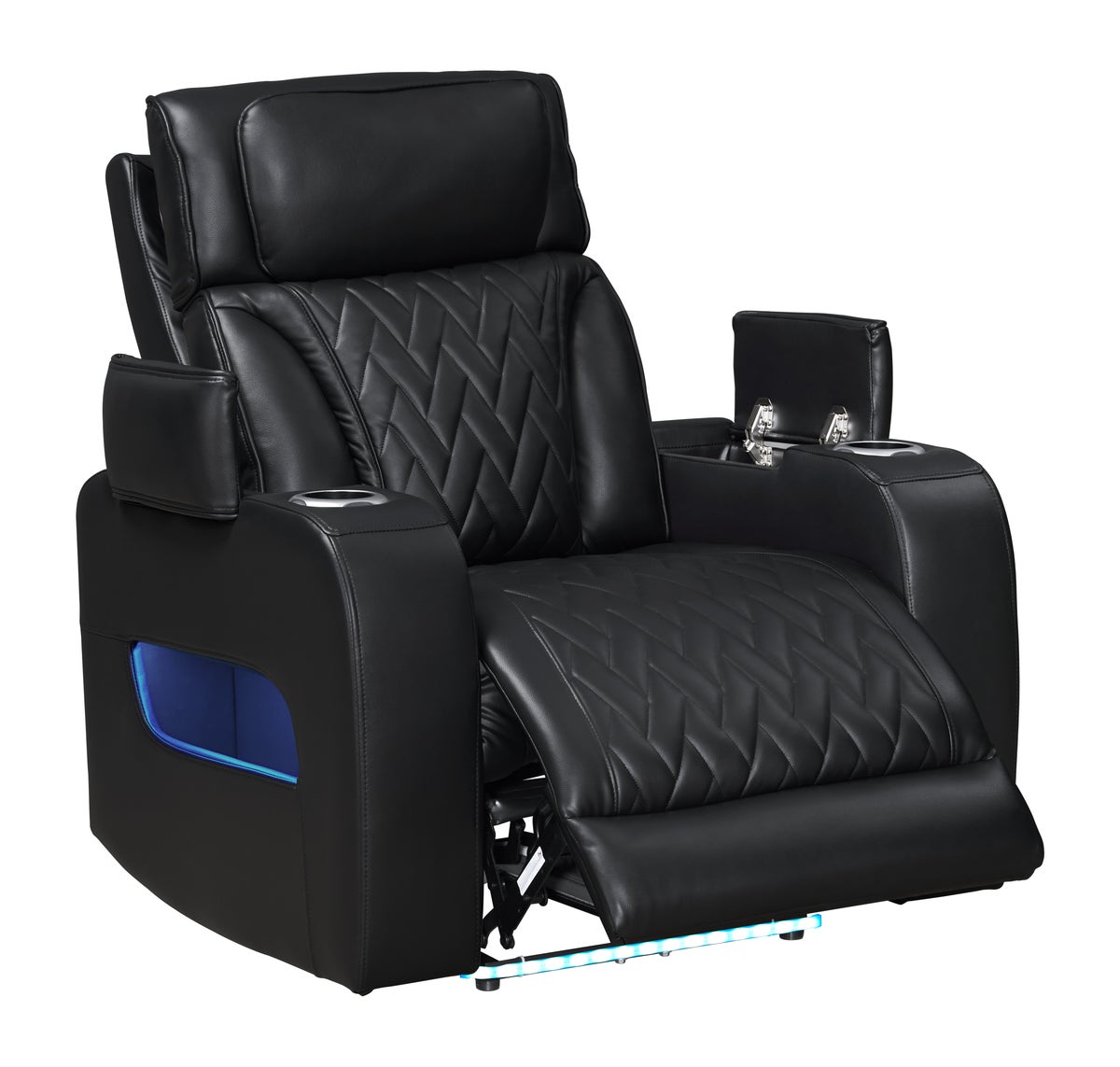 DUBAI 3PC Black Power Reclining Set - Image 2