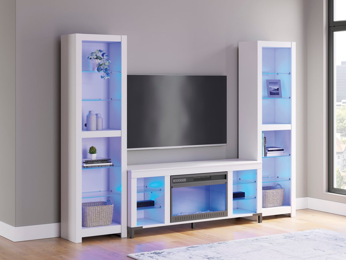 W2722 - TV Stand 59" L w/Fireplace (LED Lights) - Image 3