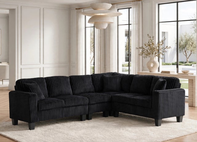 Logan2 Onyx - Reversible Sectional