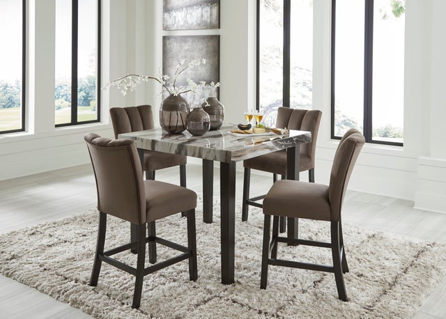 Ashley D581-13 Pub Table & 4 Chairs Set