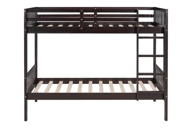 BB10 Twin/Twin Bunk Bed Espresso - Image 2