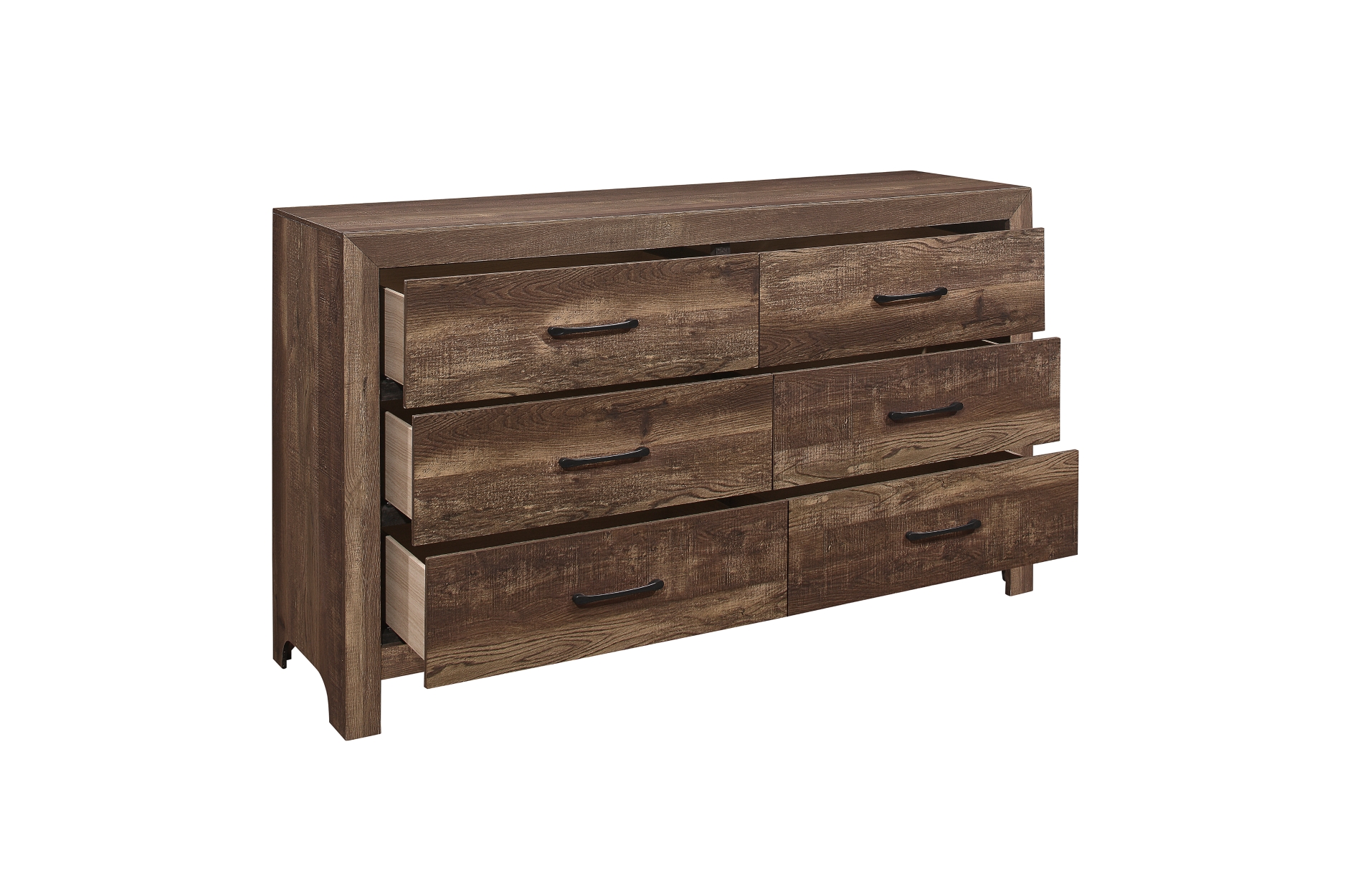 1534 Corbin Rustic Brown Bedroom Set