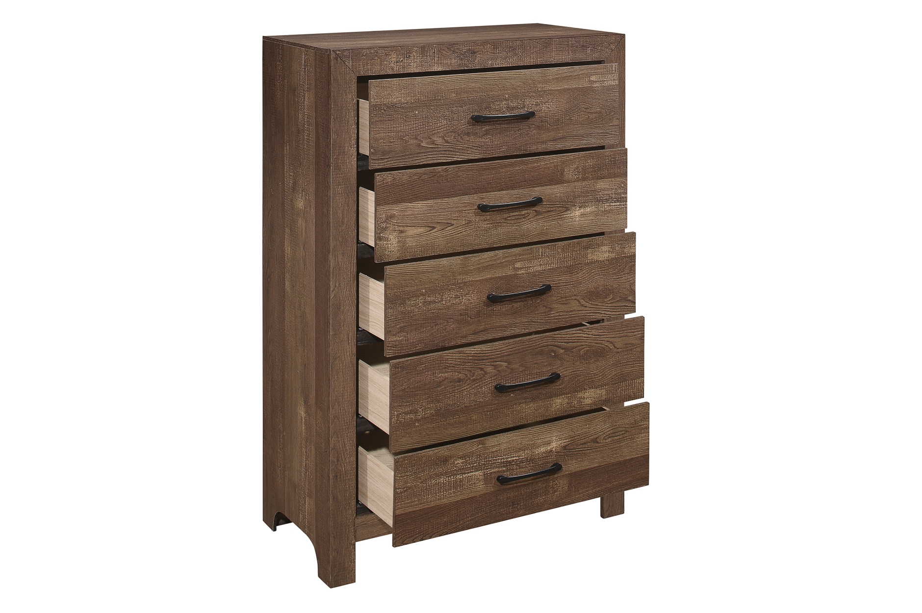 1534 Corbin Rustic Brown Bedroom Set