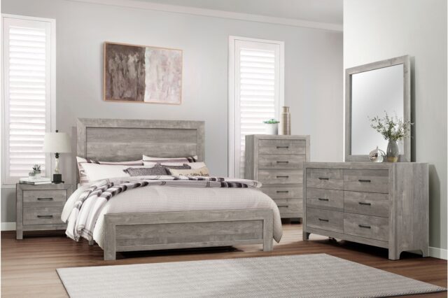 1534GY Corbin Gray Bedroom Set