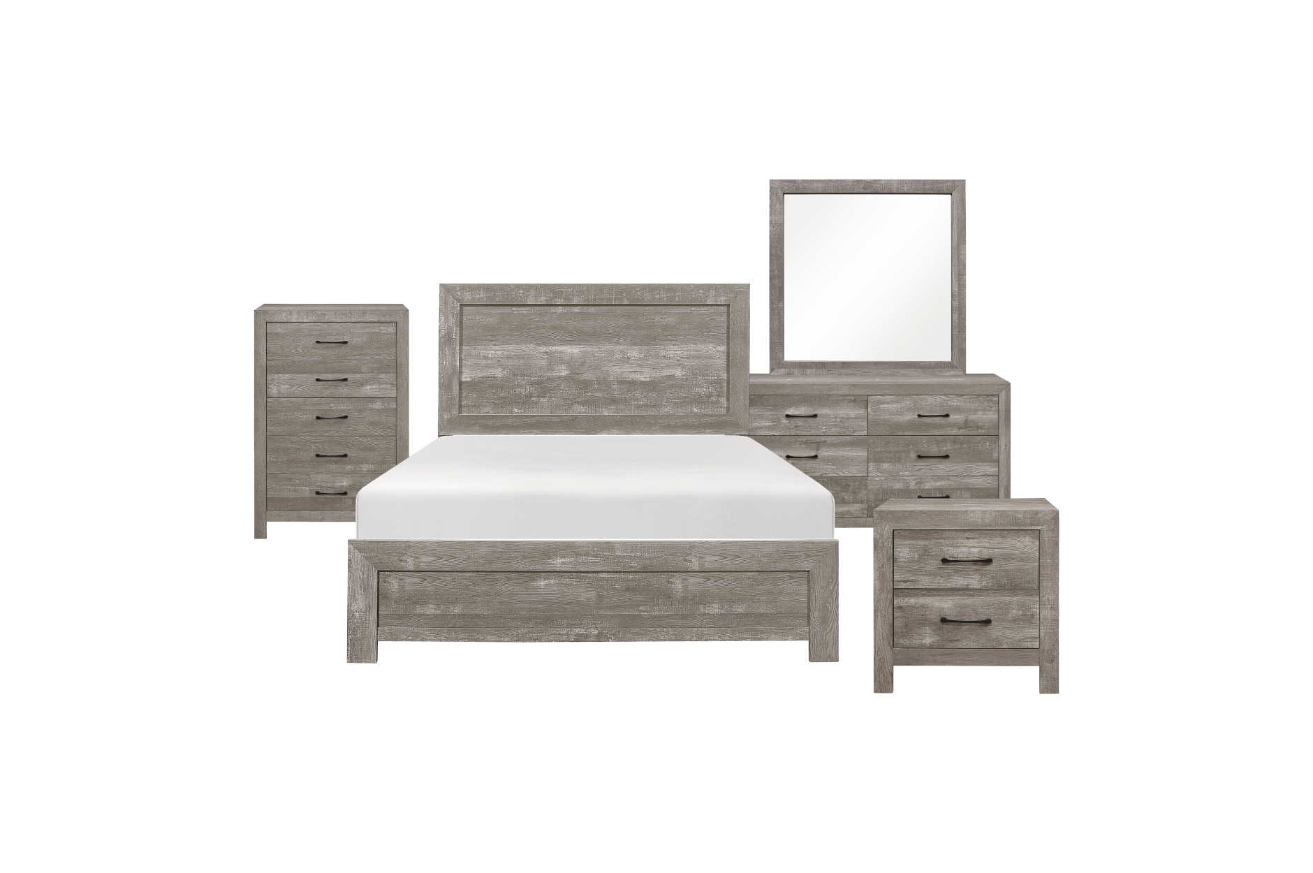 1534GY Corbin Gray Bedroom Set