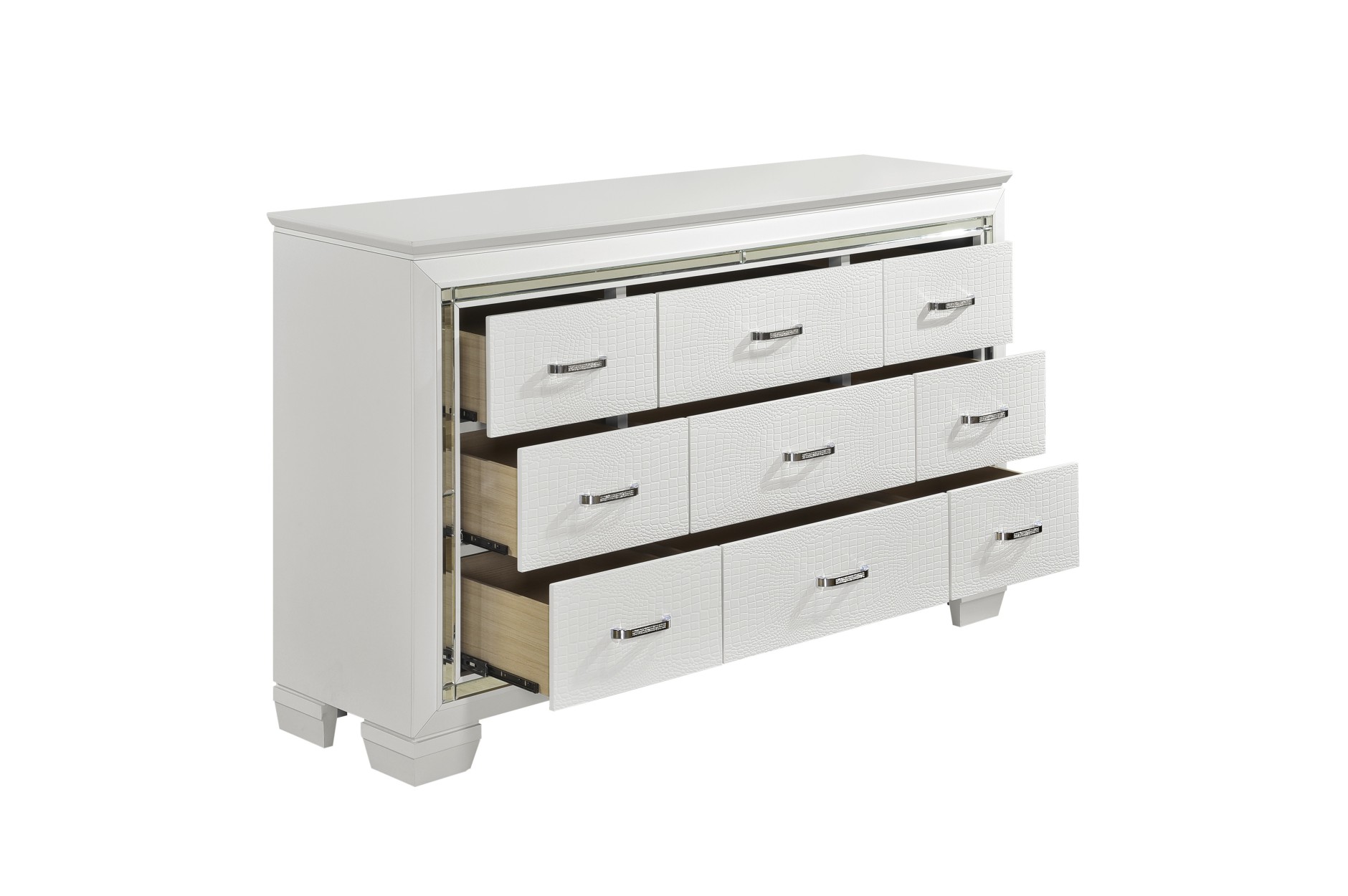 1916W Allura White Bedroom Set