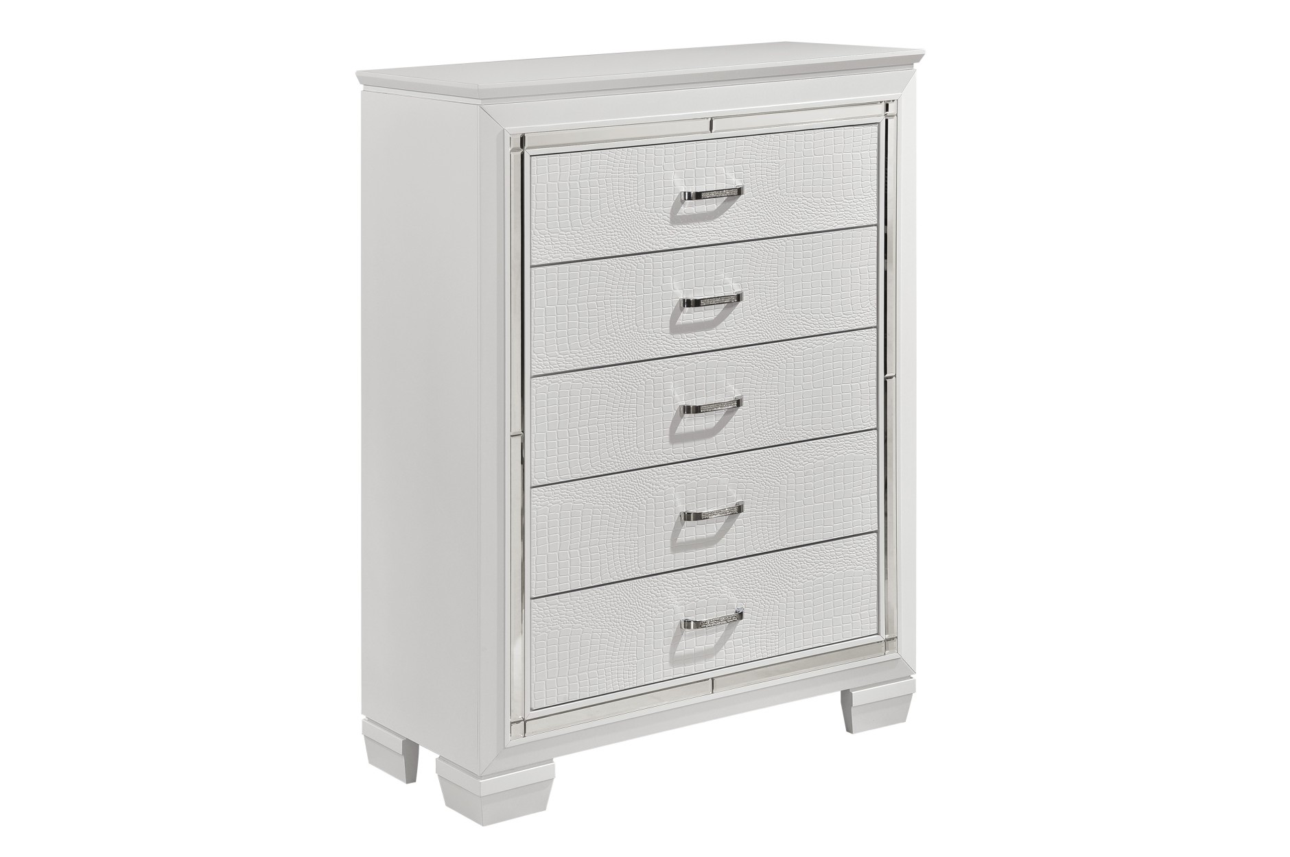 1916W Allura White Bedroom Set