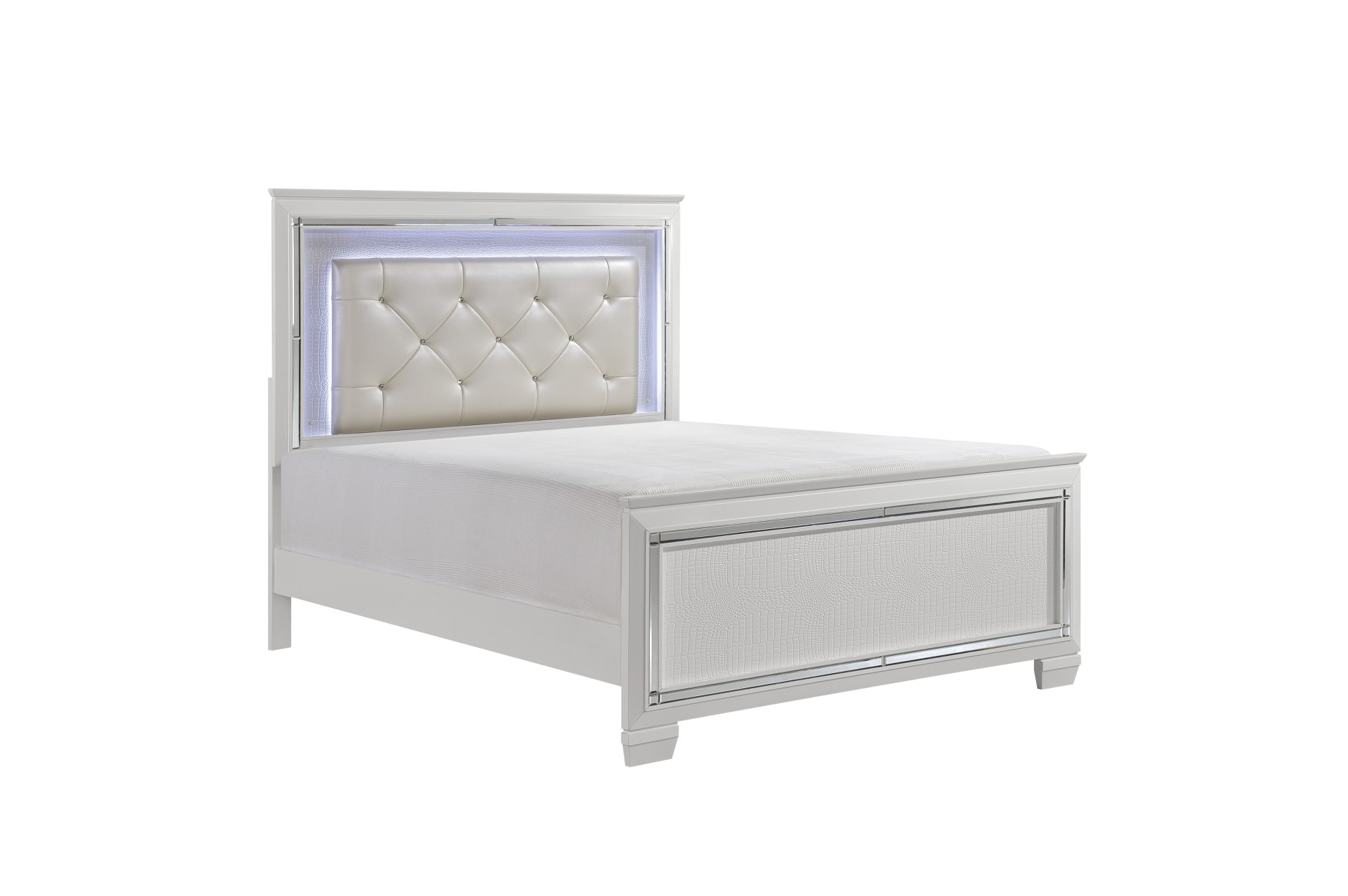 1916W Allura White Bedroom Set