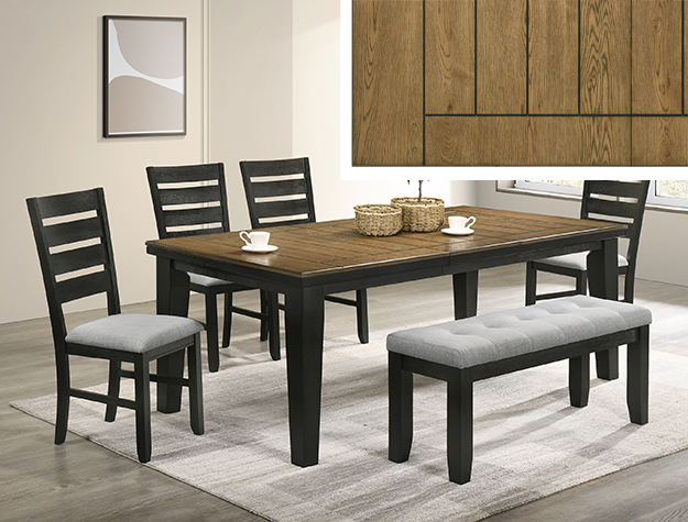 2152WC Bardstown Wheat Charcoal Dining Set