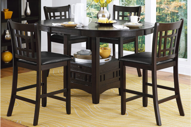 2423 Junipero Dark Cherry Counter Height Dining Set