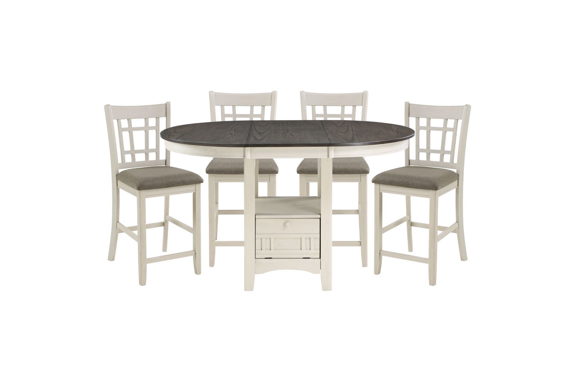 2423W Junipero Antique White Counter Height Dining Set