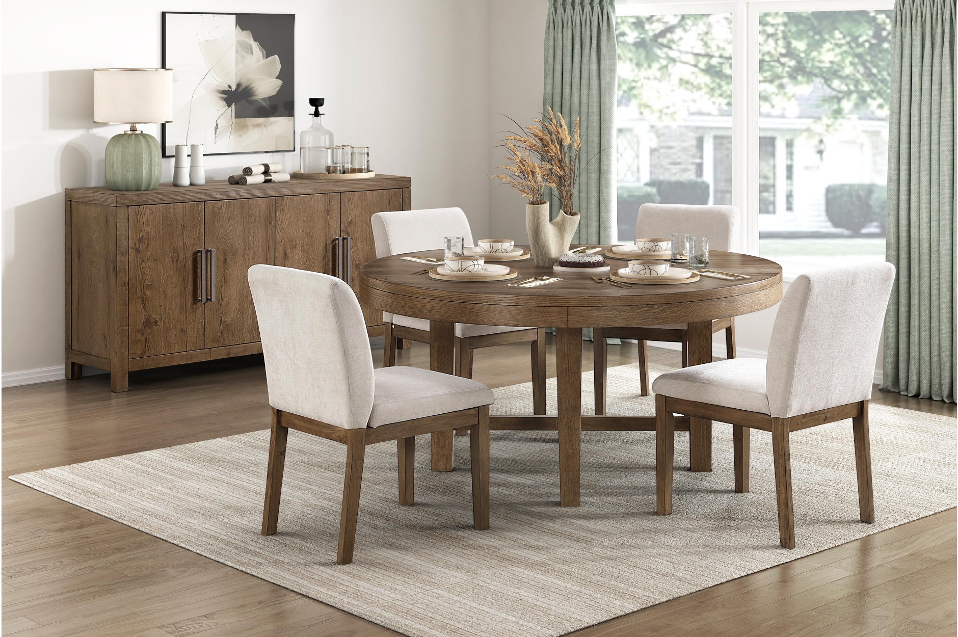 2447-60RD Matisse Round Dining Set