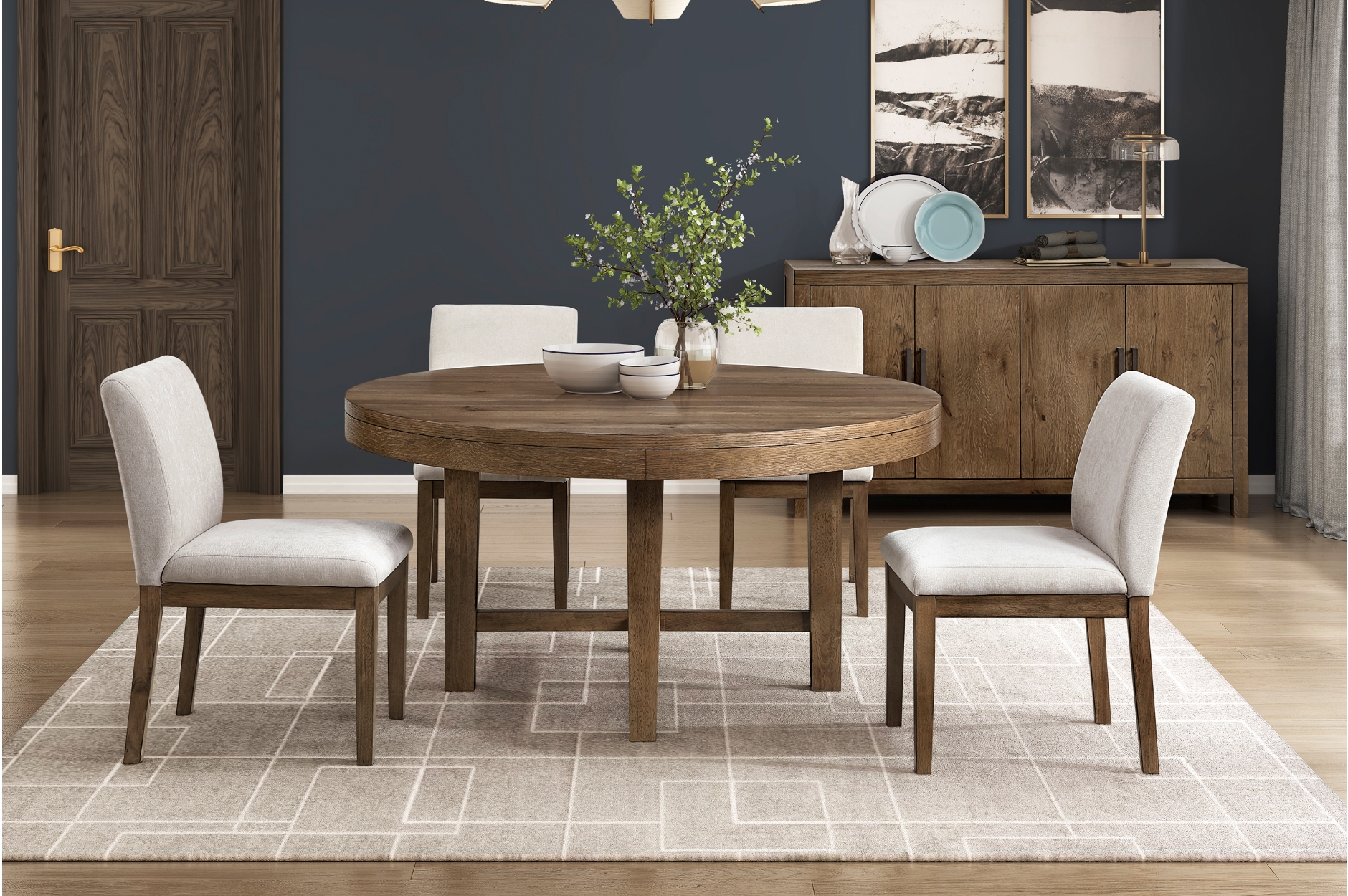 2447-60RD Matisse Round Dining Set