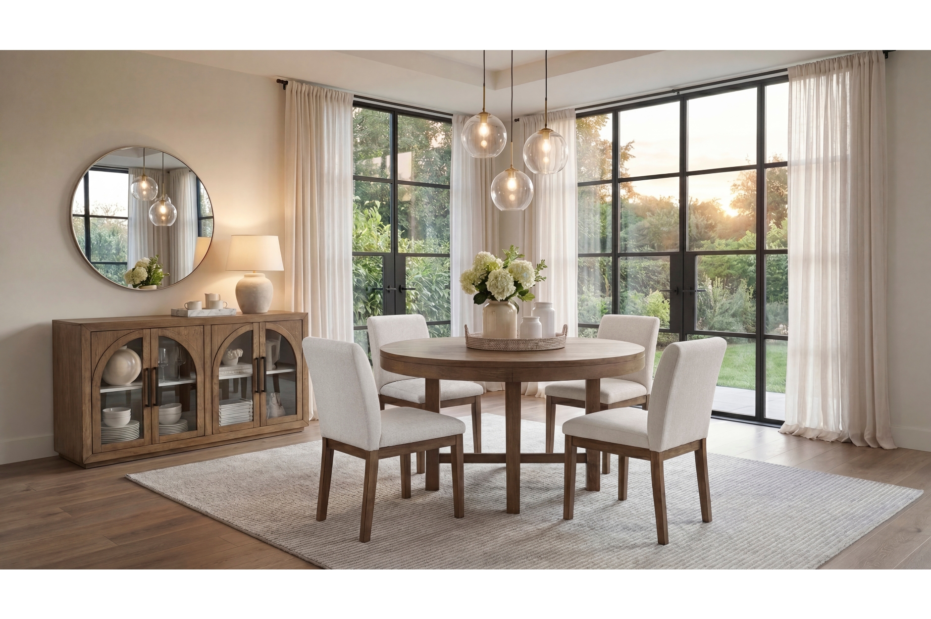 2447-60RD Matisse Round Dining Set