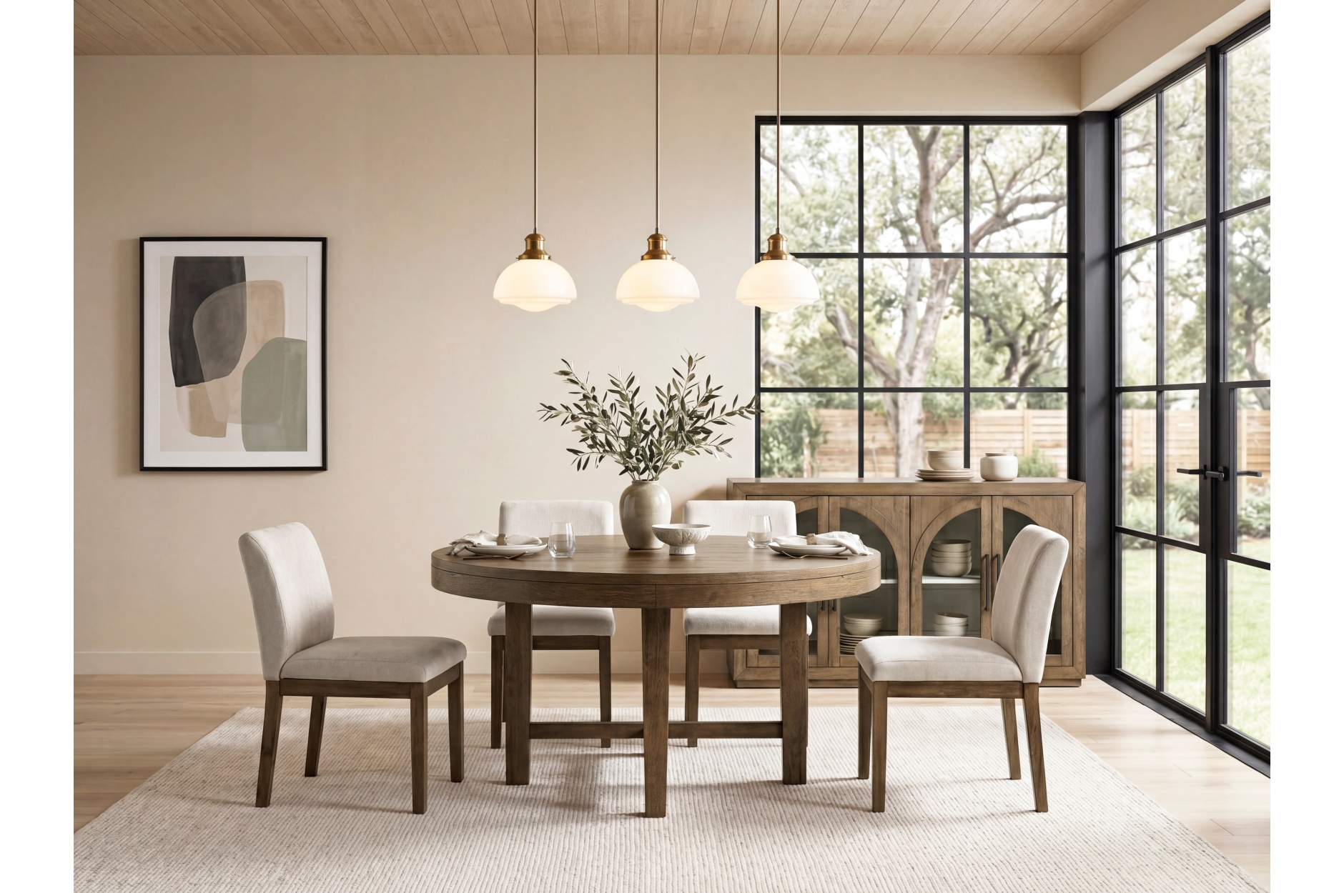 2447-60RD Matisse Round Dining Set