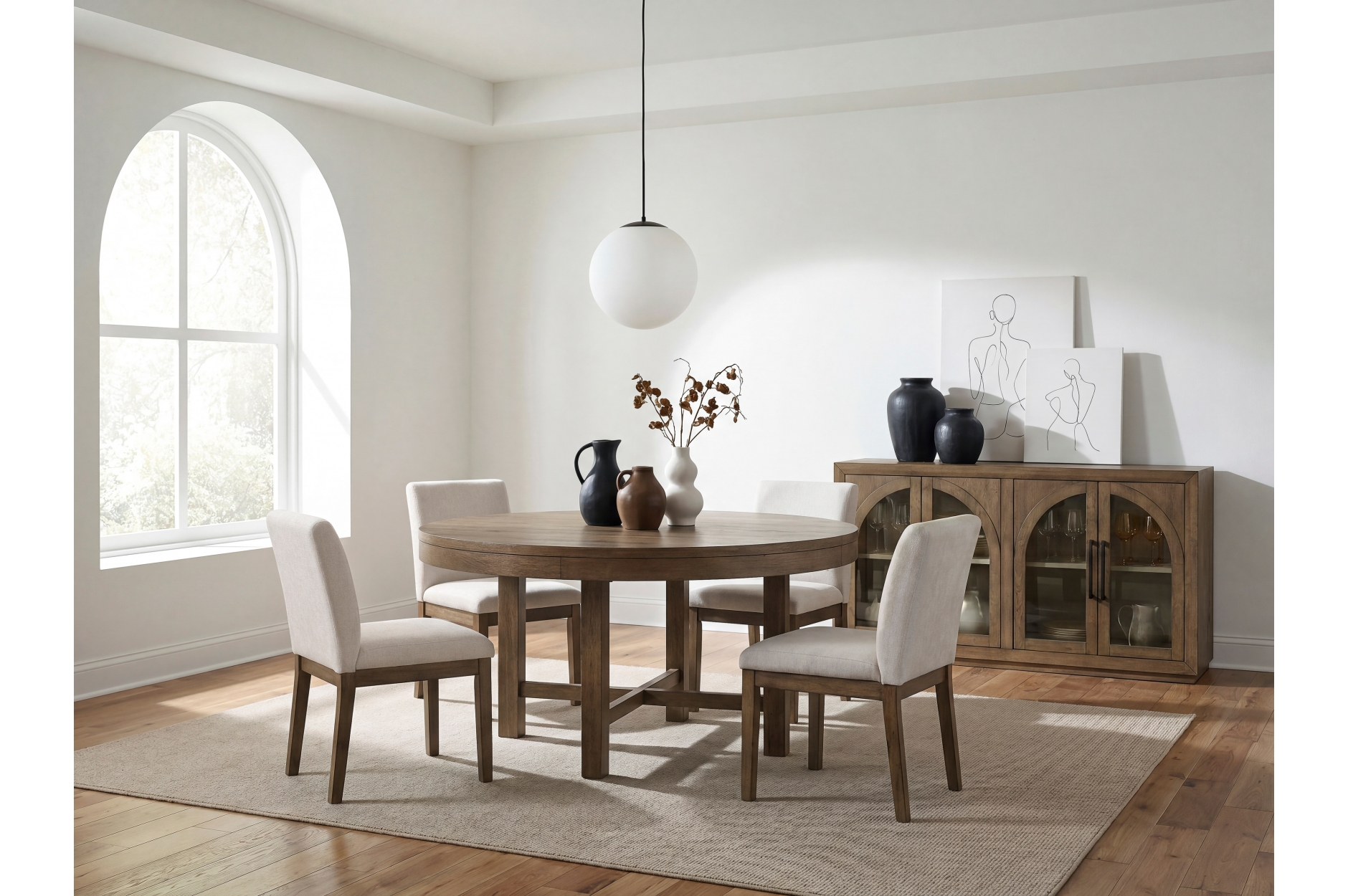 2447-60RD Matisse Round Dining Set