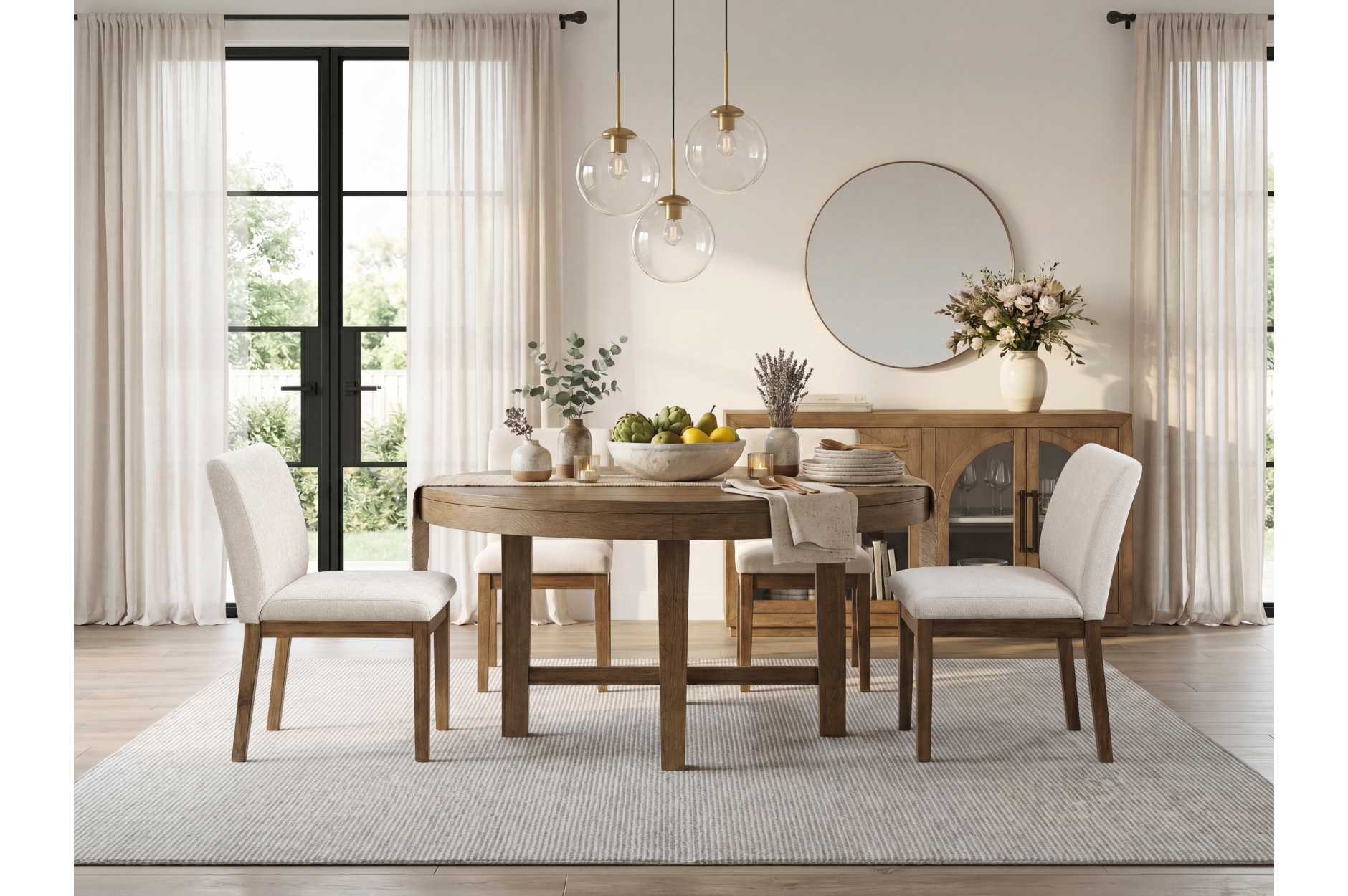 2447-60RD Matisse Round Dining Set