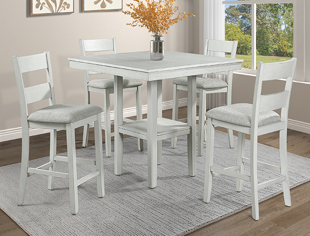2631DW Lester Driftwood Counter Height Dining Set