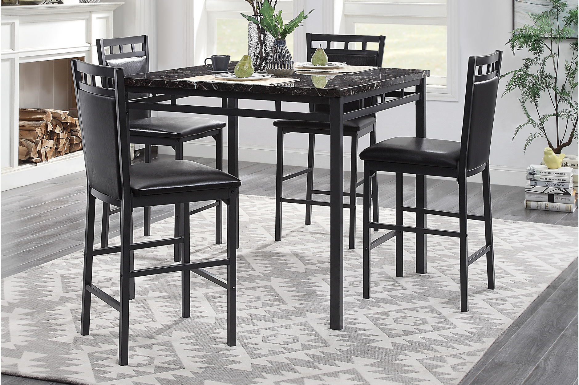 5275-36 Olney 5-Piece Counter Height Set