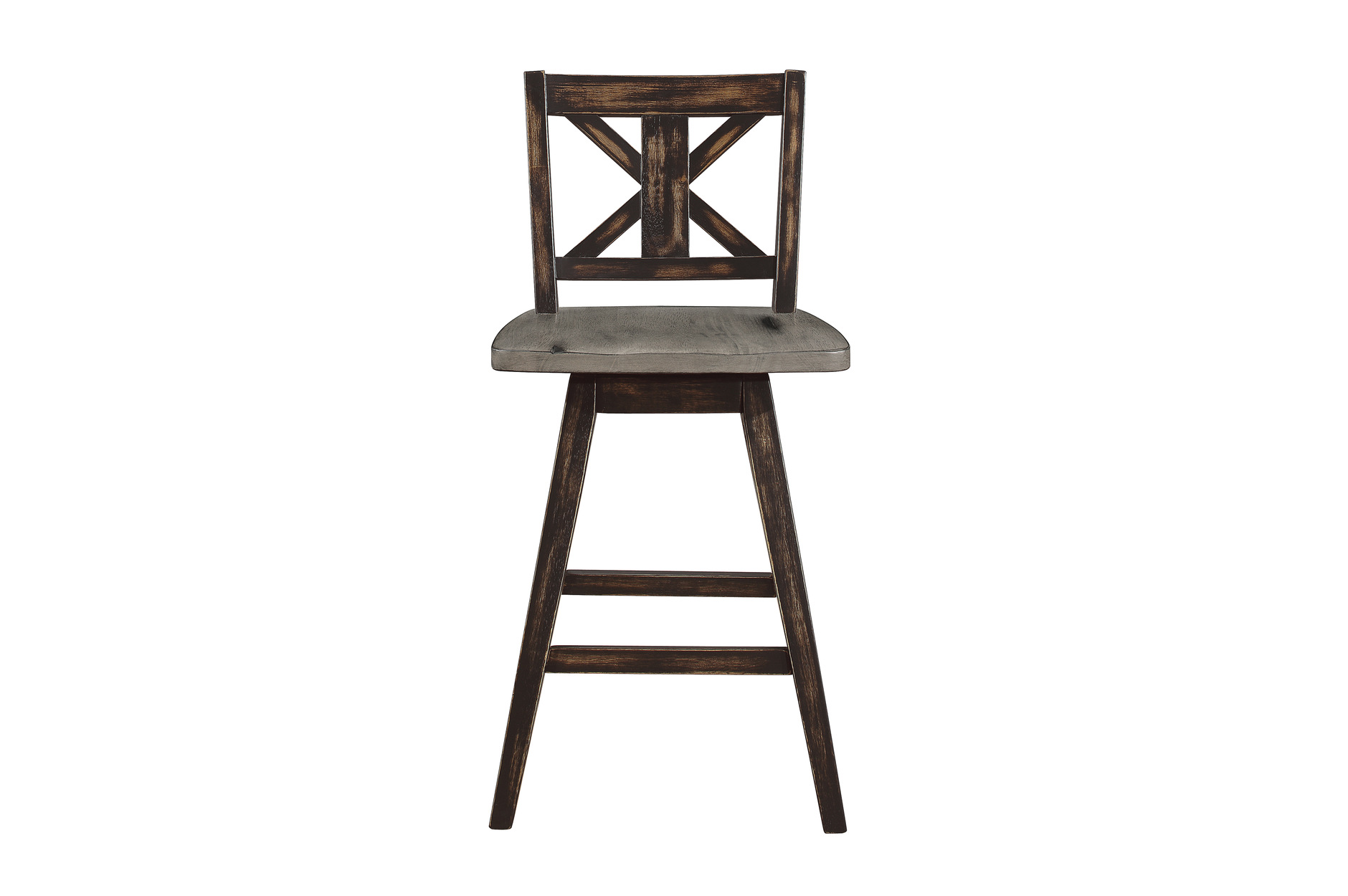 5602-24BK Amsonia Counter Height Dining Set with Black Swivel Chairs