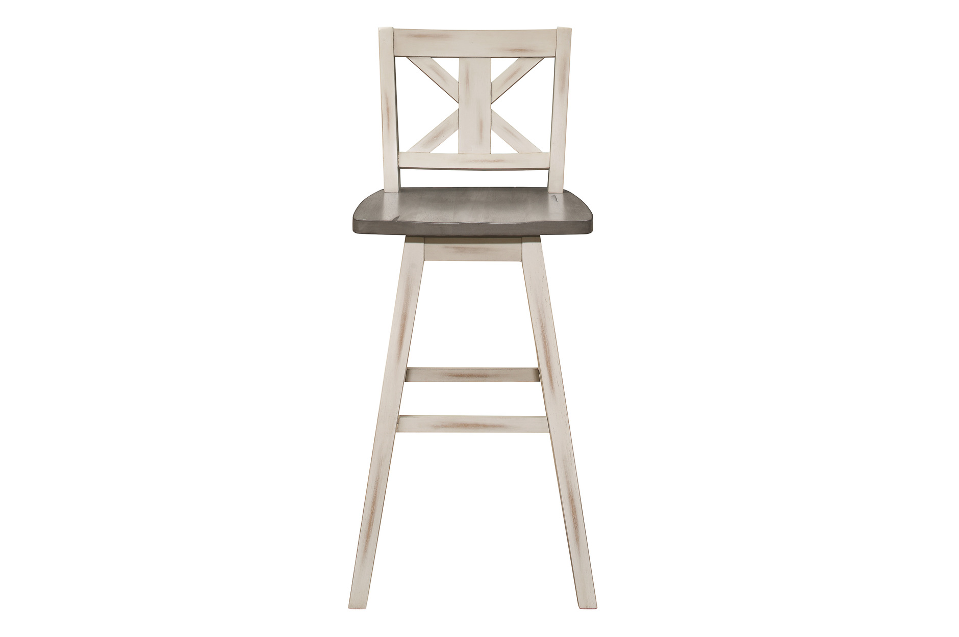 5602-24WT Amsonia Counter Height Dining Set with White Swivel Chairs