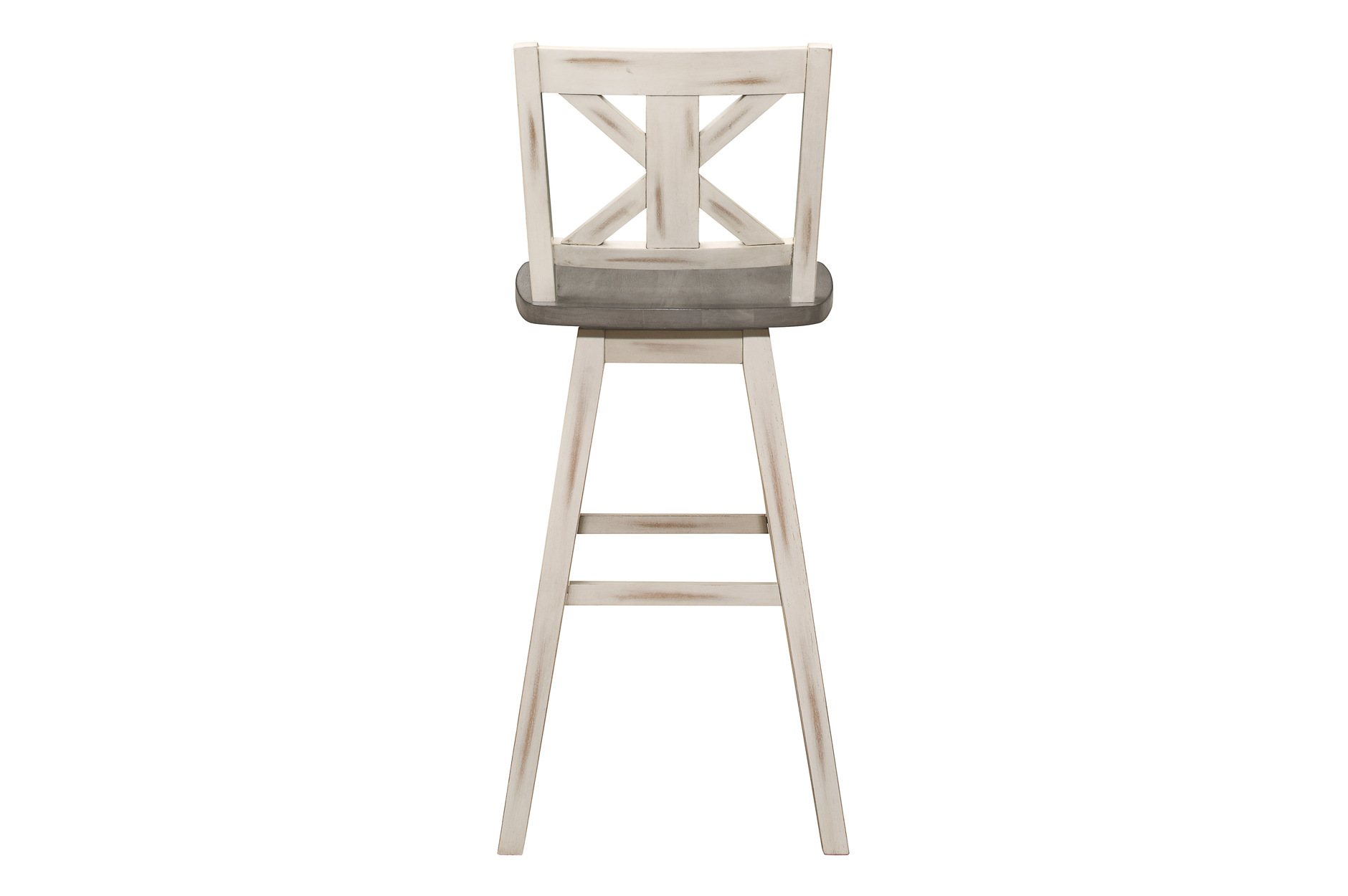 5602-24WT Amsonia Counter Height Dining Set with White Swivel Chairs