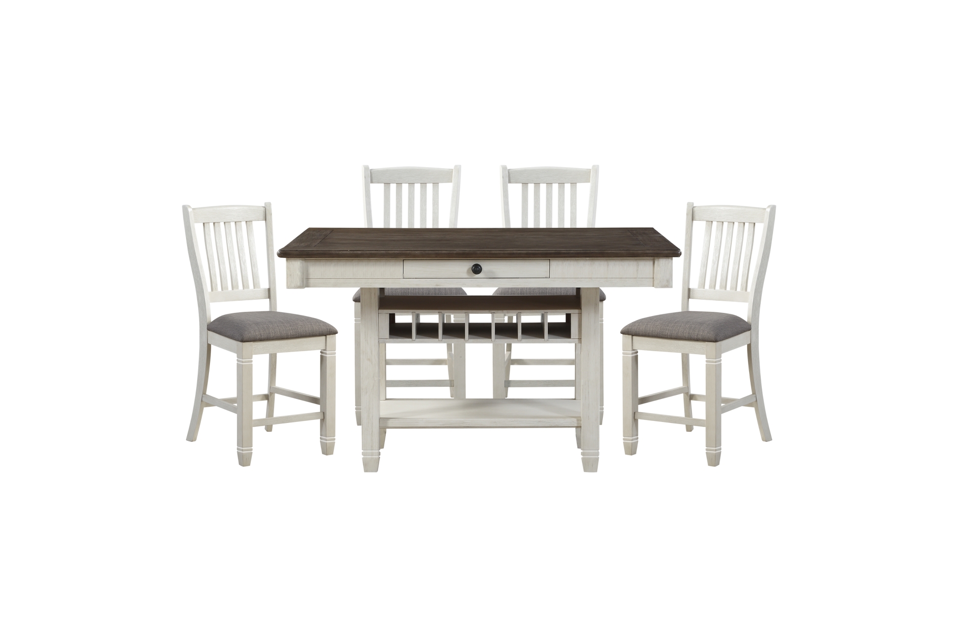 5627NW-36 Granby Antique White Counter Height Dining Set