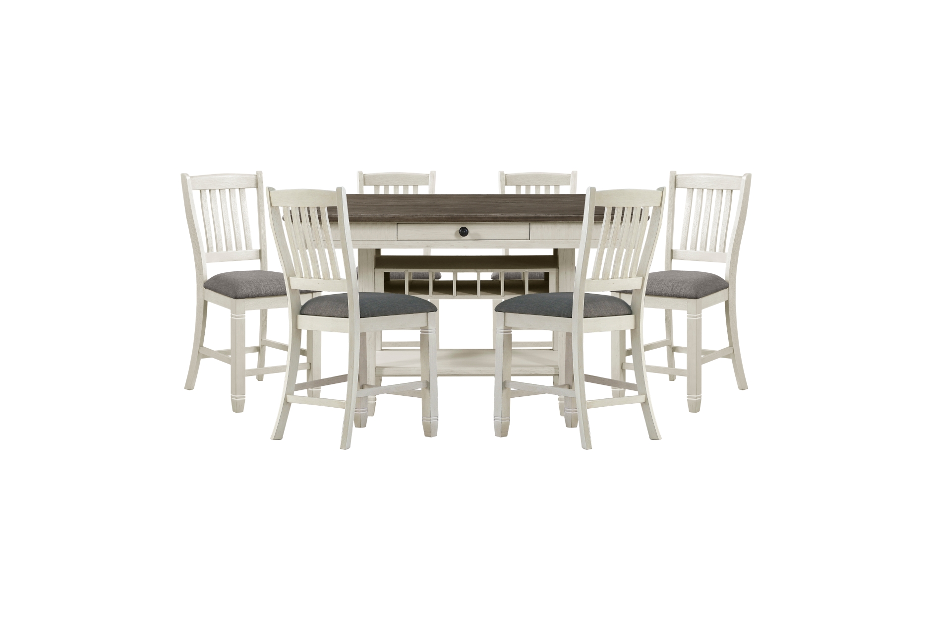 5627NW-36 Granby Antique White Counter Height Dining Set