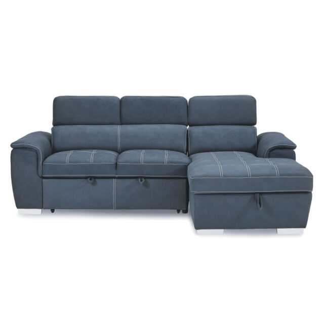 8228BU* Ferriday Blue 2-Piece Sectional with Adjustable Headrests