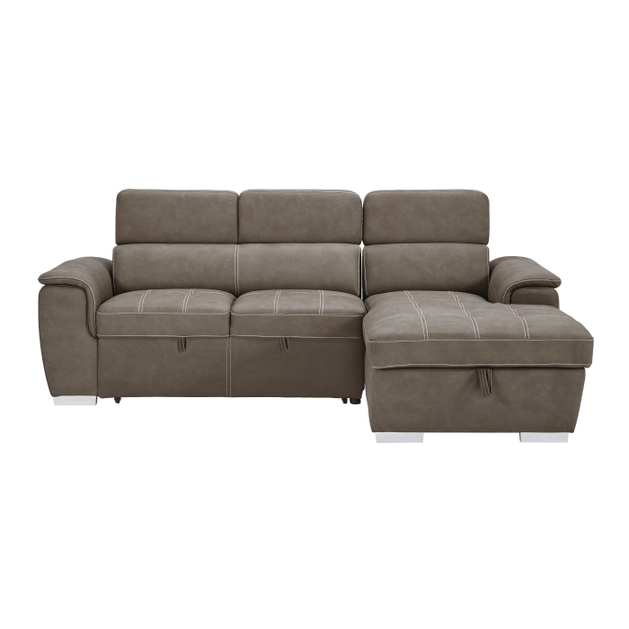 8228TP* Ferriday Taupe 2-Piece Sectional with Adjustable Headrests