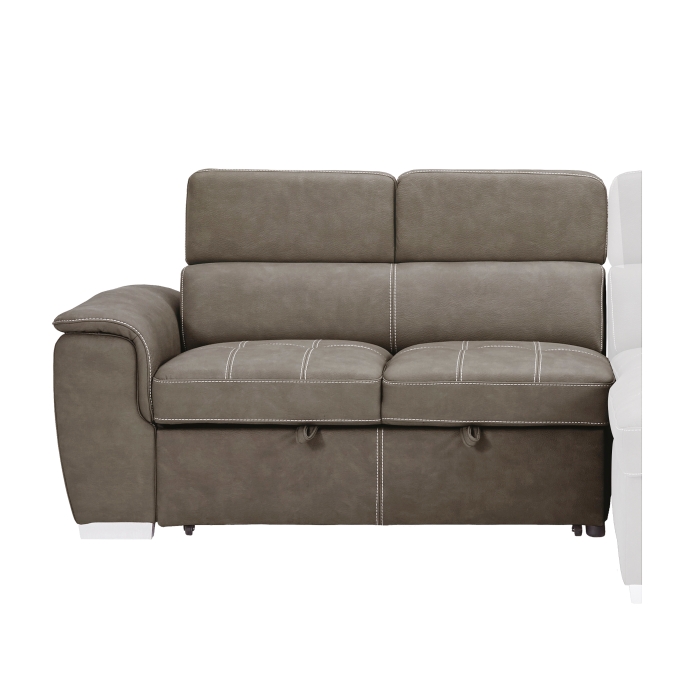 8228TP* Ferriday Taupe 2-Piece Sectional with Adjustable Headrests