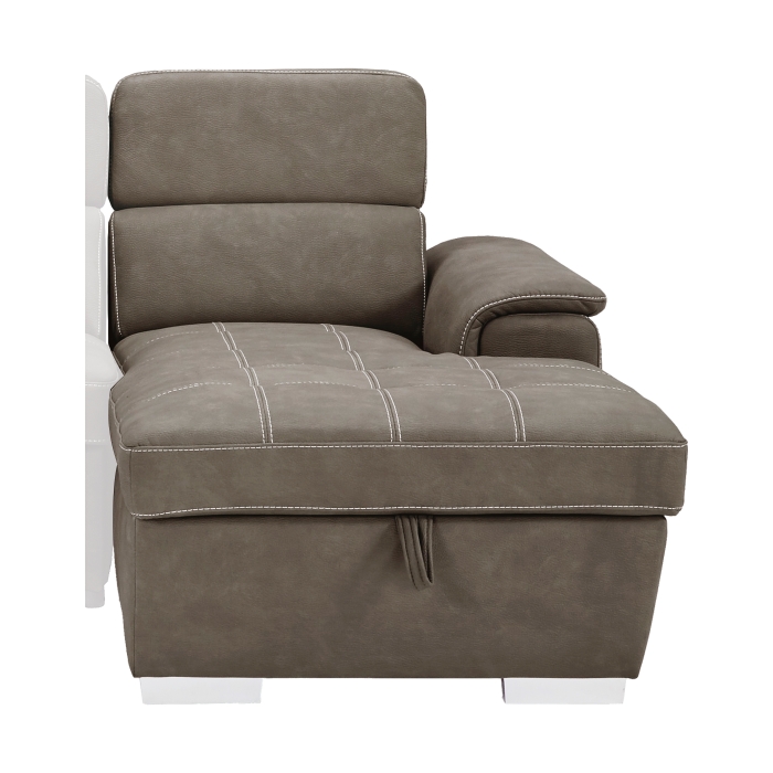 8228TP* Ferriday Taupe 2-Piece Sectional with Adjustable Headrests