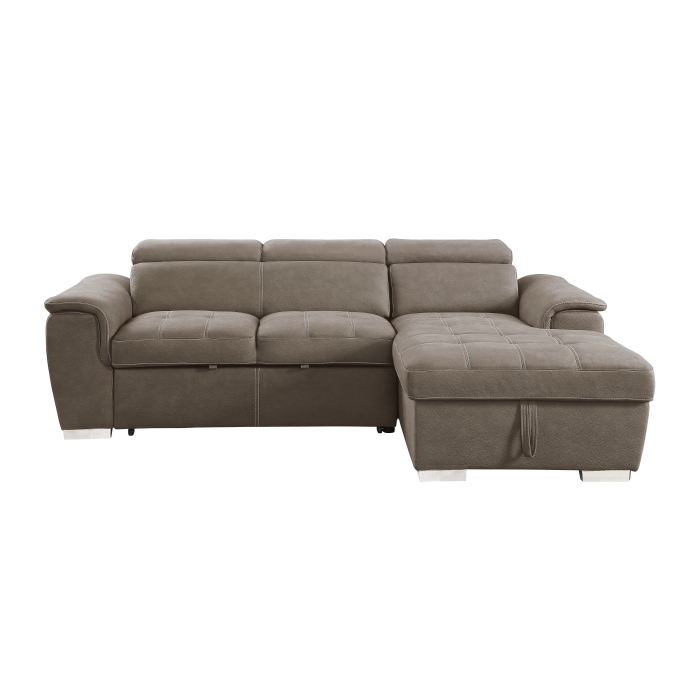 8228TP* Ferriday Taupe 2-Piece Sectional with Adjustable Headrests