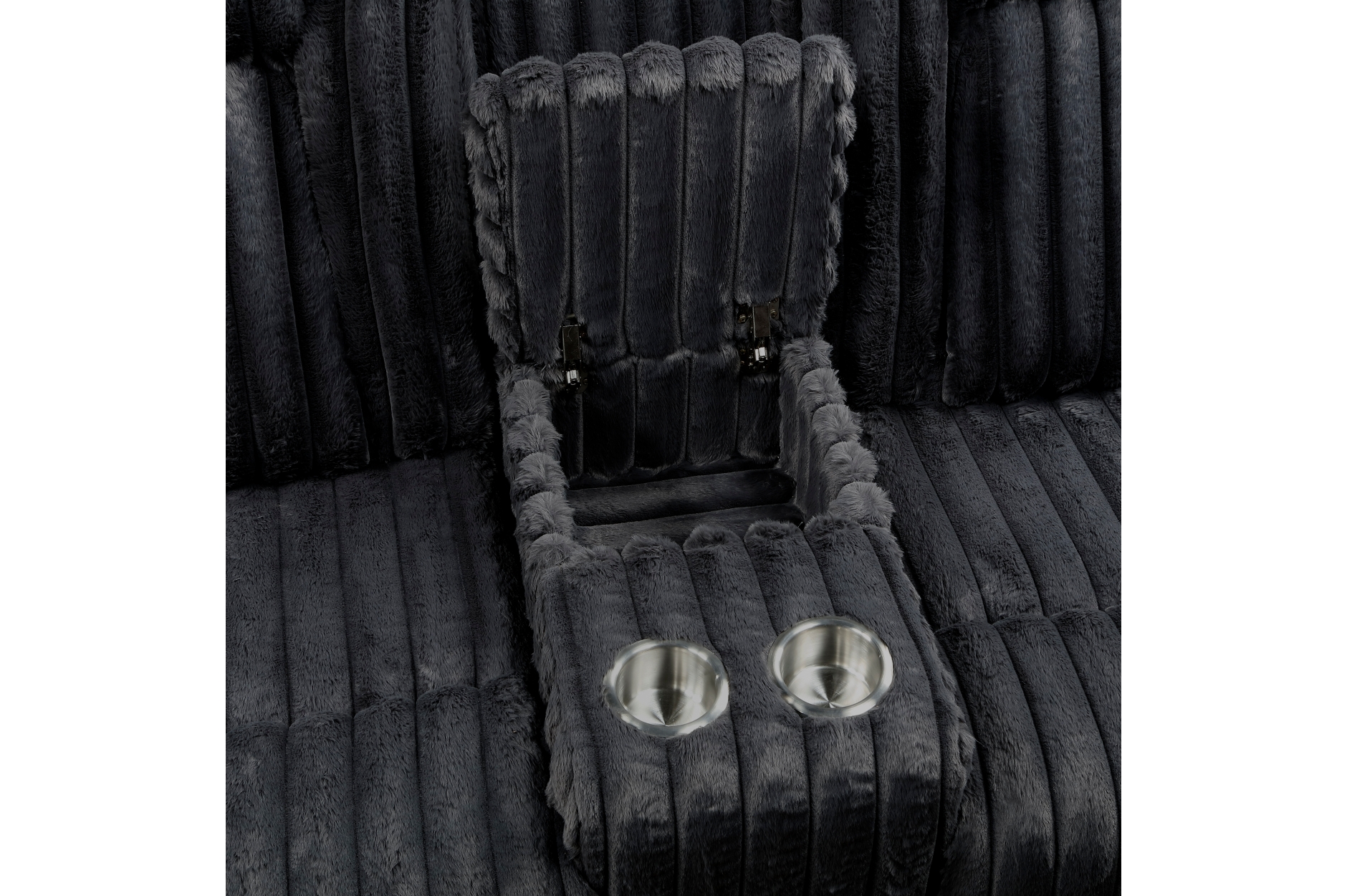 8348BLK Phyllis Black Reclining Sofa Set
