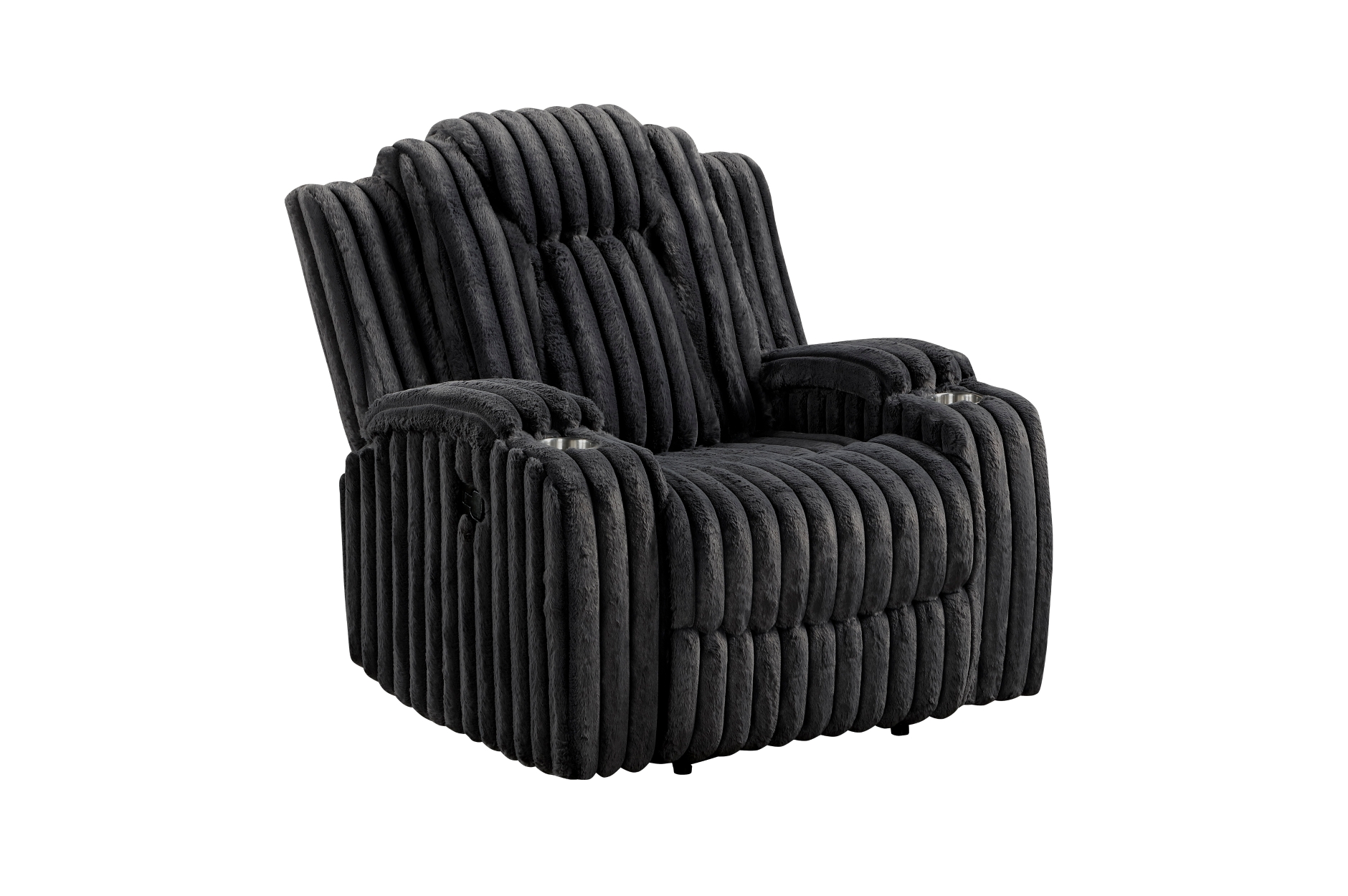 8348BLK Phyllis Black Reclining Sofa Set