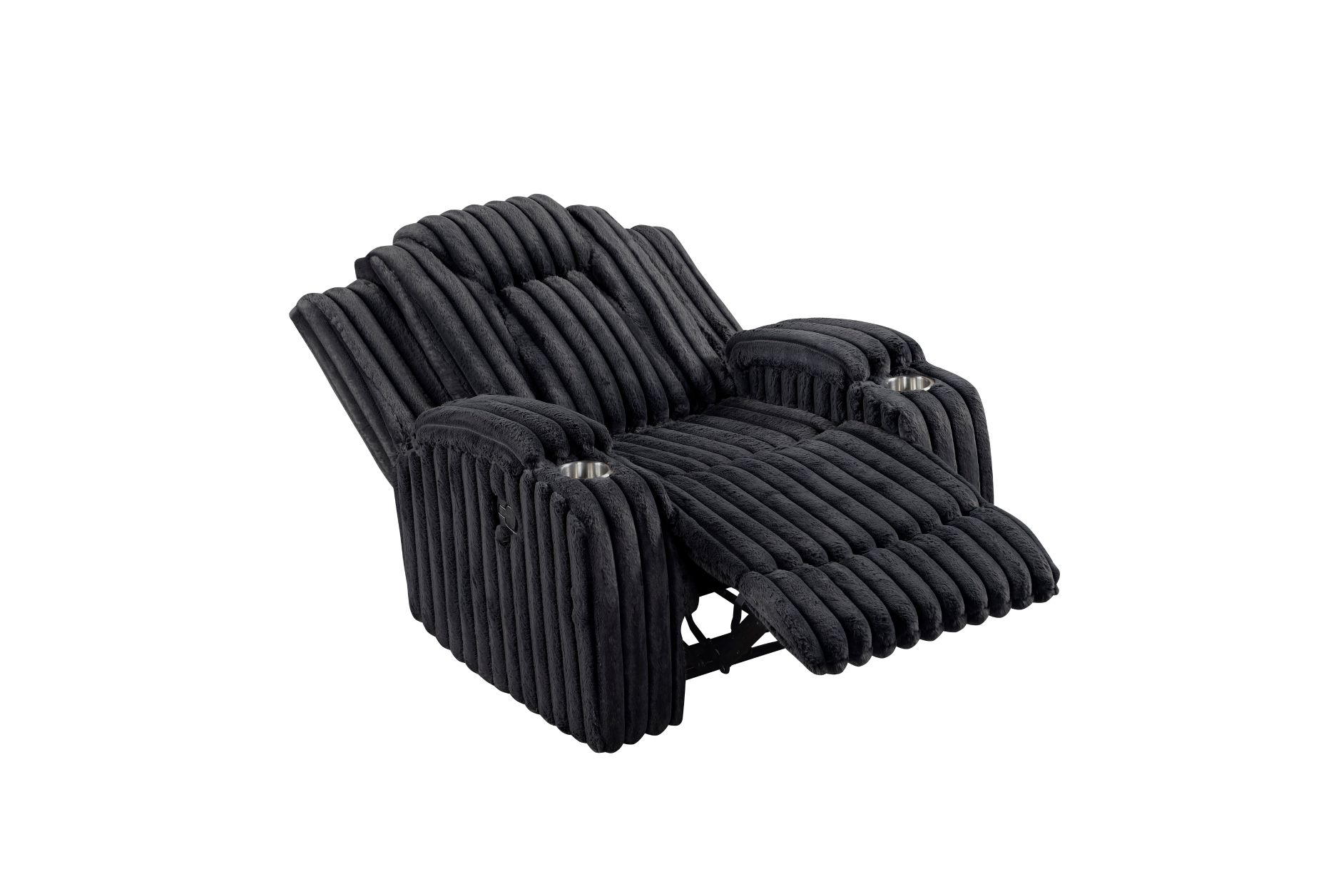 8348BLK Phyllis Black Reclining Sofa Set