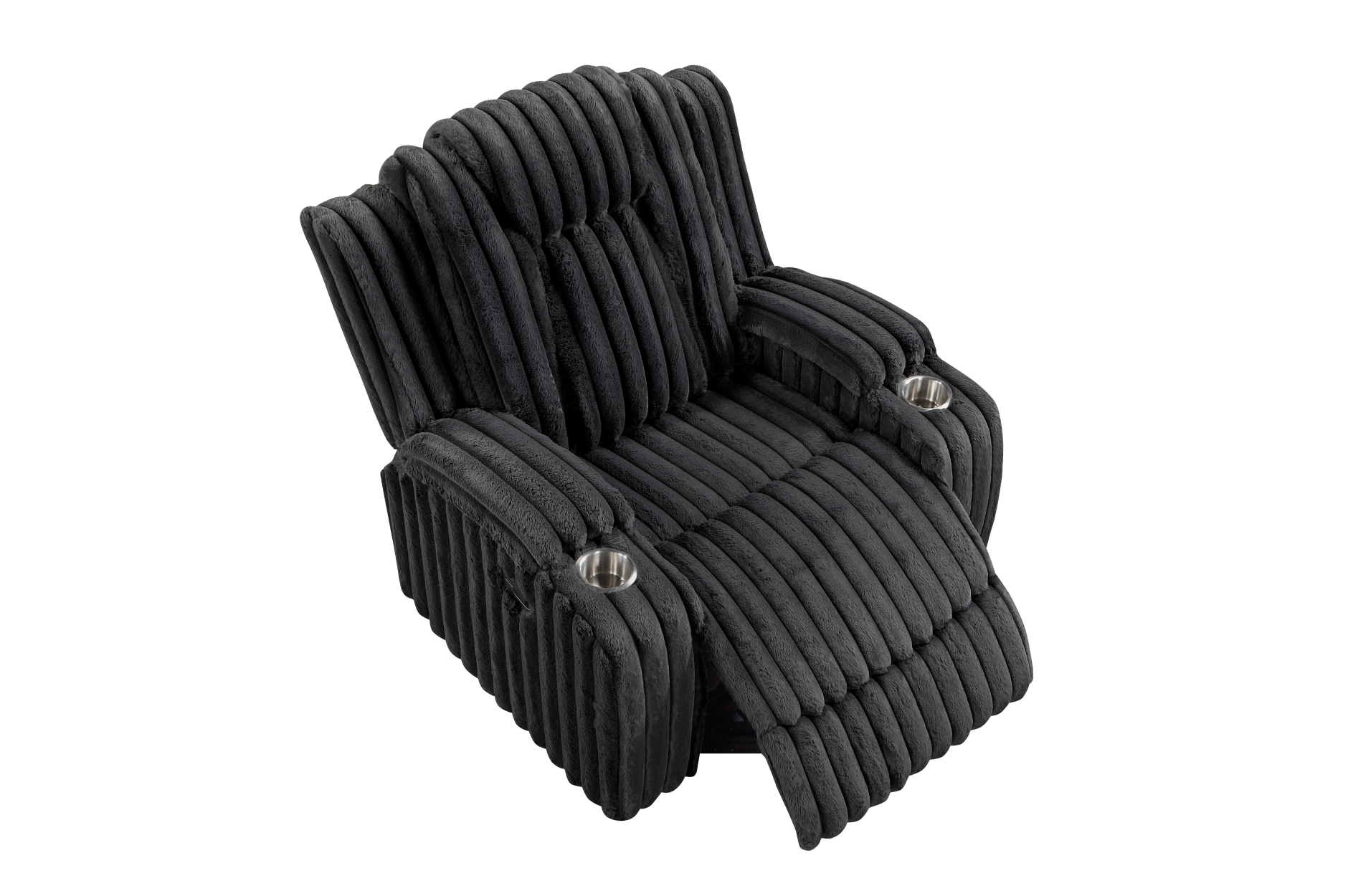 8348BLK Phyllis Black Reclining Sofa Set