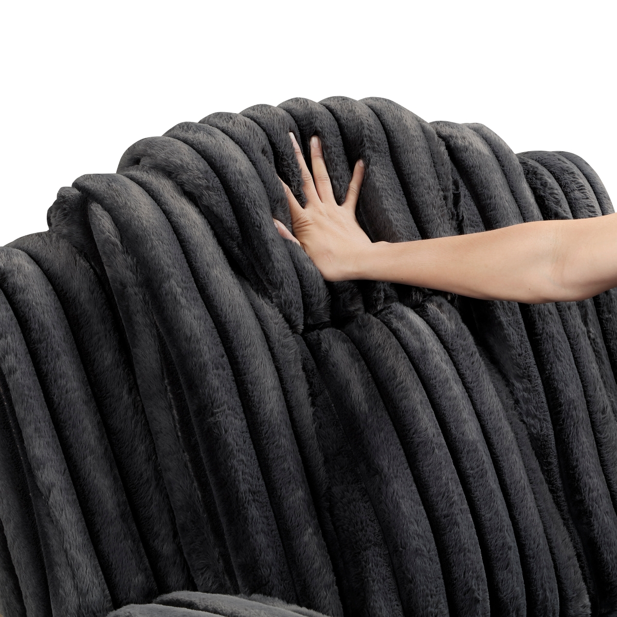 8348BLK Phyllis Black Reclining Sofa Set