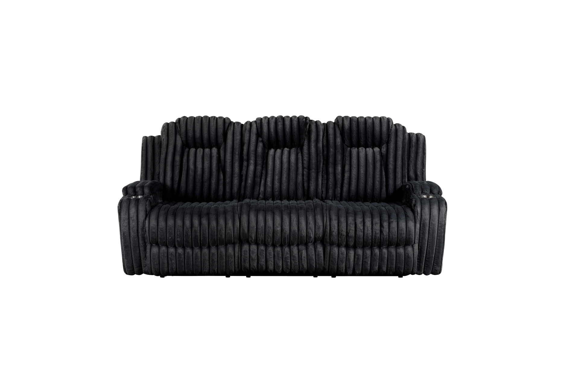 8348BLK Phyllis Black Reclining Sofa Set