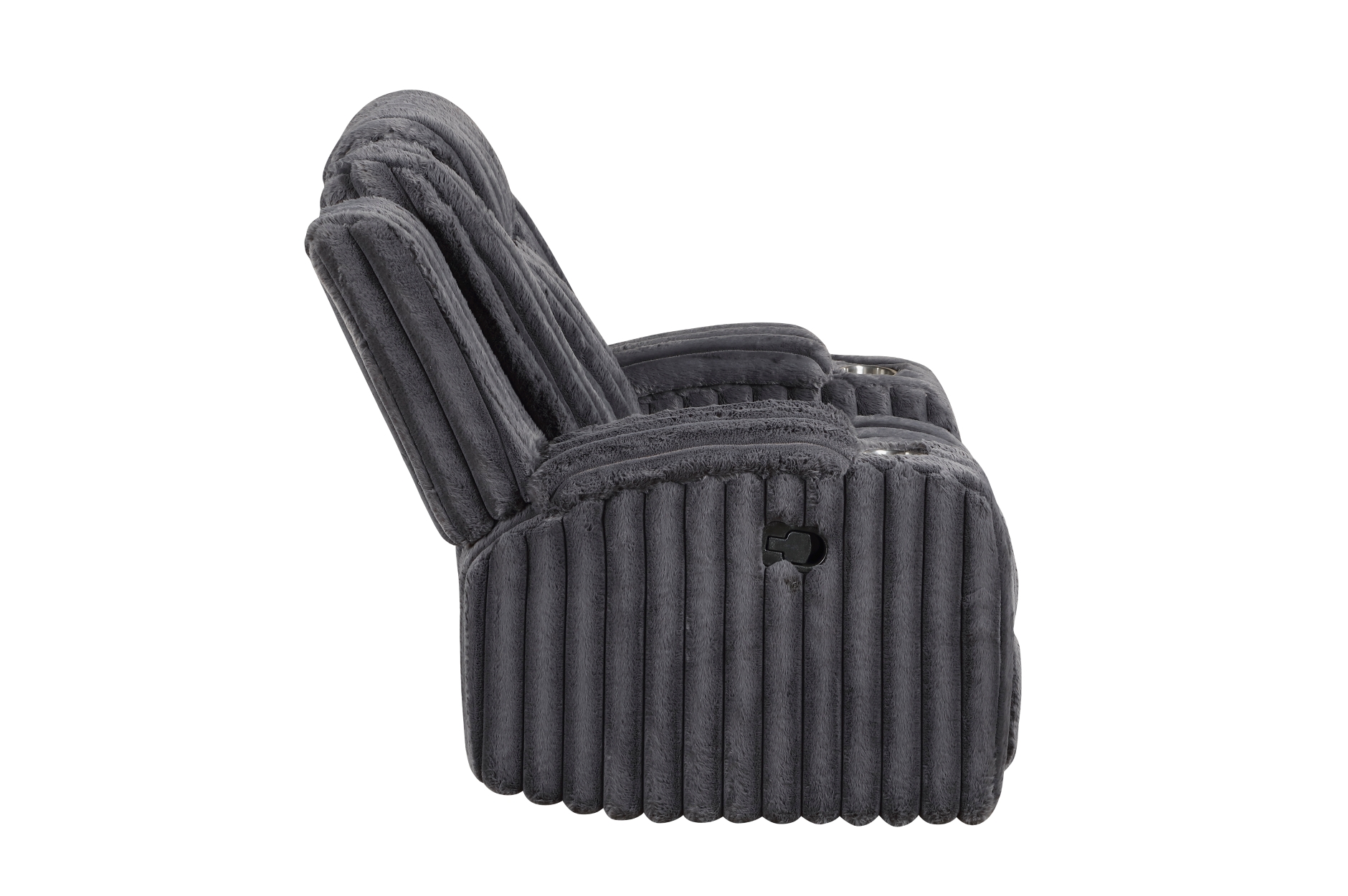 8348DGY Phyllis Dark Gray Reclining Sofa Set