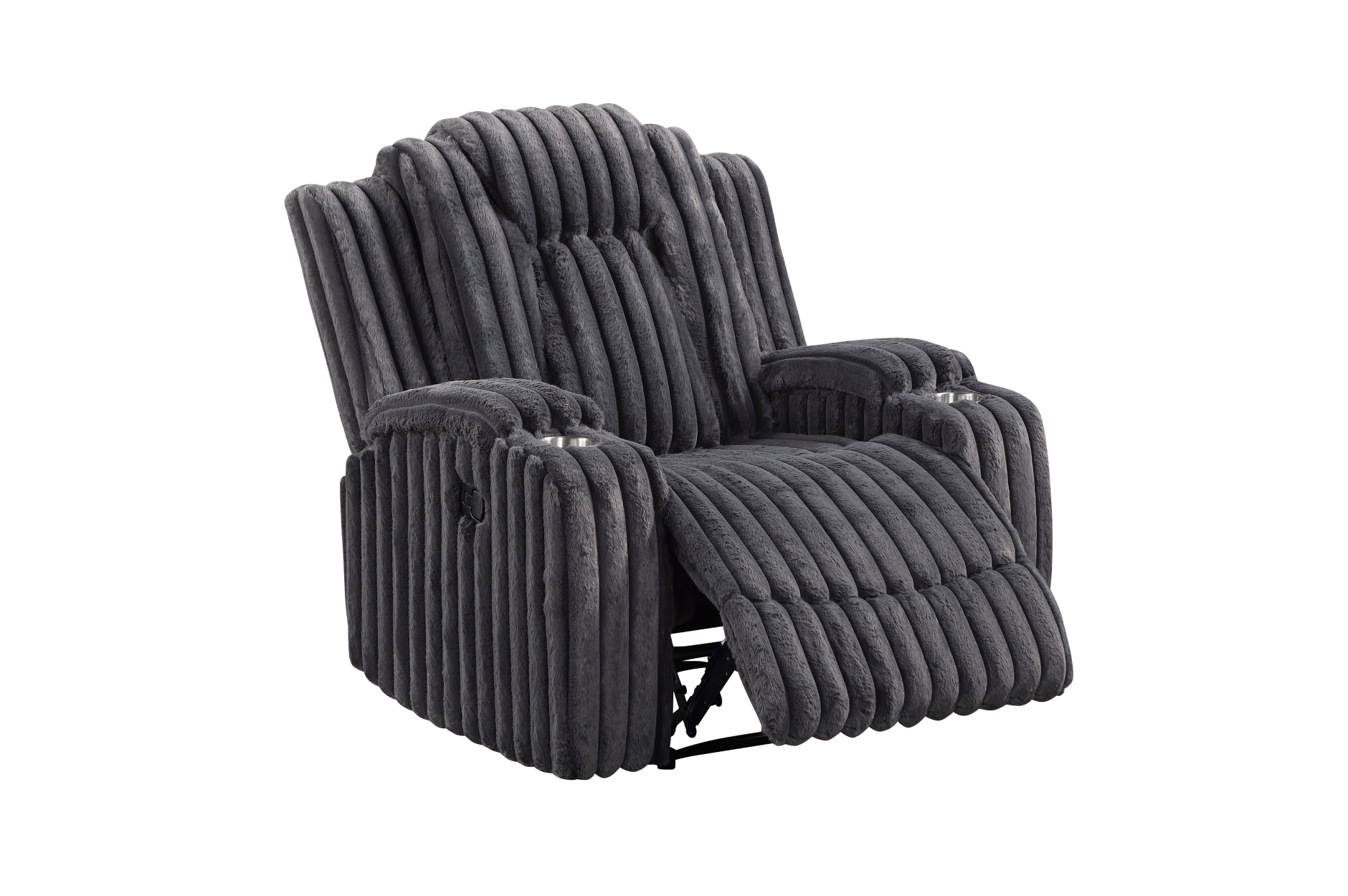 8348DGY Phyllis Dark Gray Reclining Sofa Set