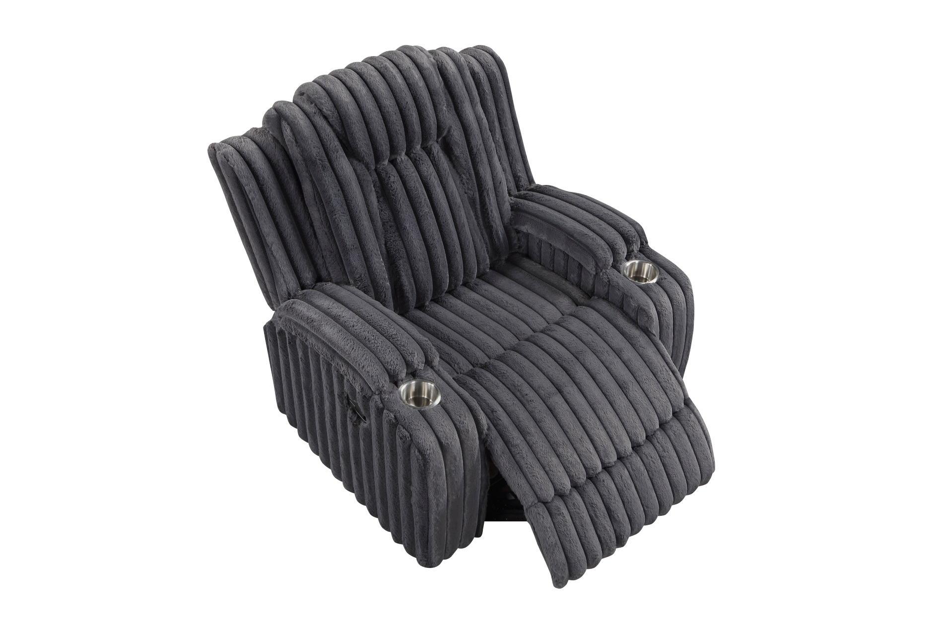 8348DGY Phyllis Dark Gray Reclining Sofa Set