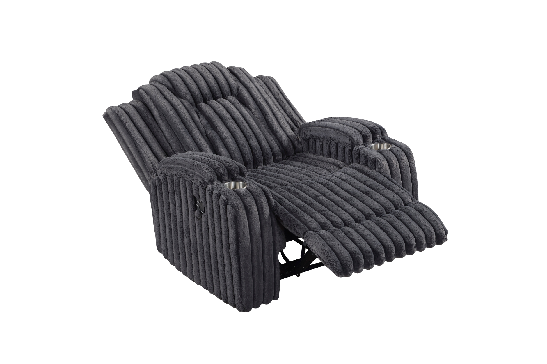 8348DGY Phyllis Dark Gray Reclining Sofa Set
